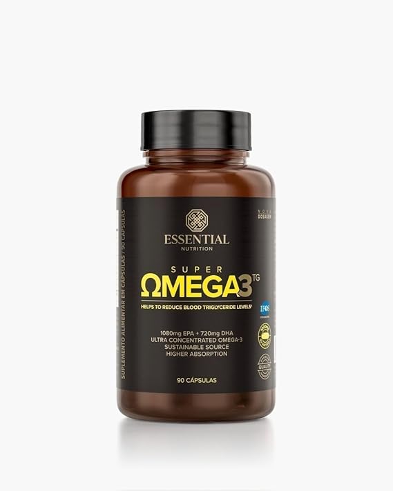 Destaque em Alta: Essential Nutrition- Super Omega-3 TG 90 Cápsulas